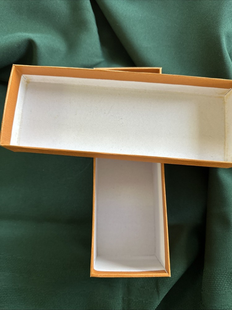Authentic LOUIS VUITTON Gift Box Empty Large Box 9”x 3.5”x 3.5” Rust Color