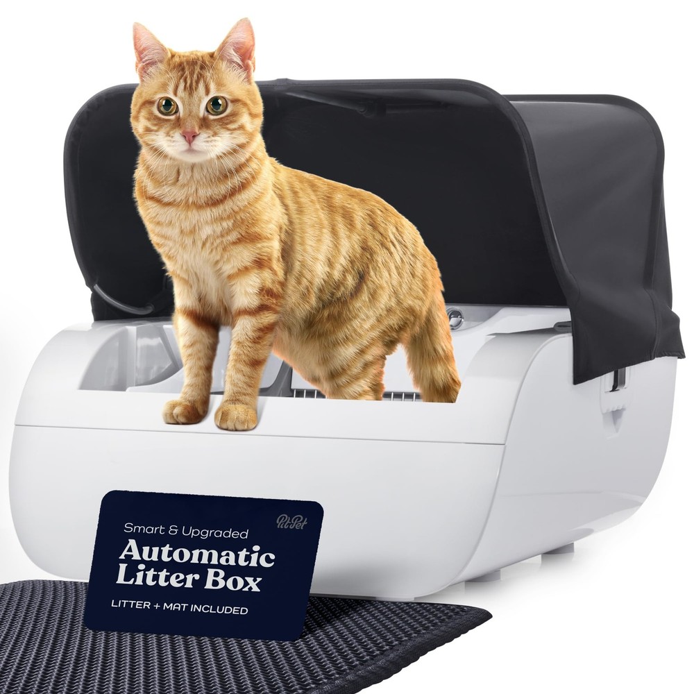 Large Smart Cat Litter Box Wide Opening Automatic Litter Box for Multiple Cats