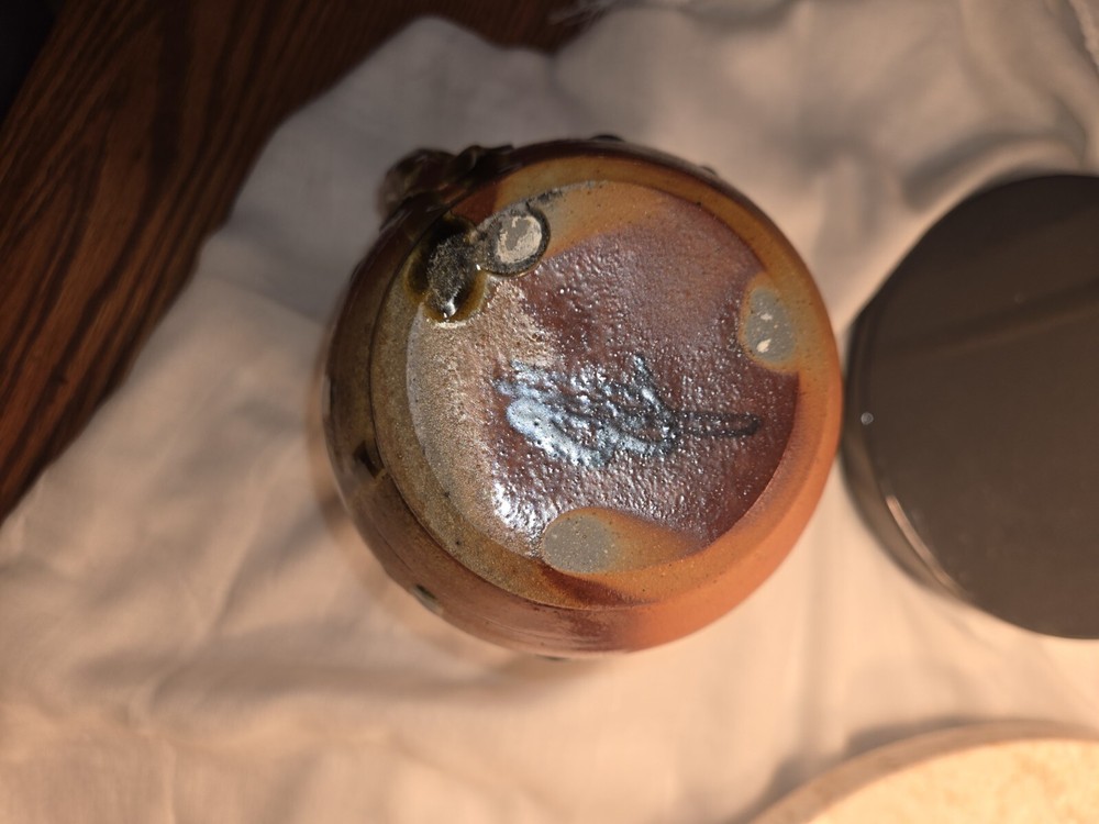 Beautiful Handmade Signed Drip Glazed Art Pottery Pitcher