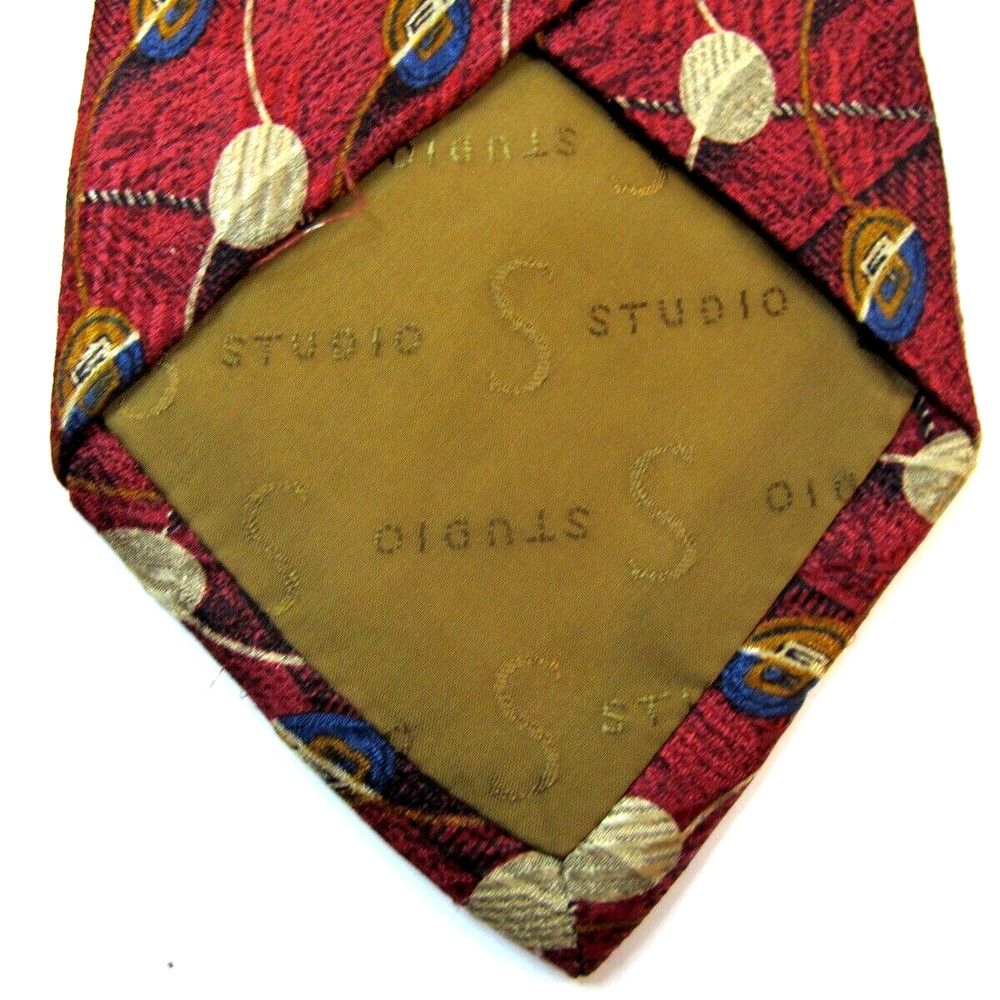 Robert Talbott Stidio Men's Silk Multicolor Necktie Designer Geometric