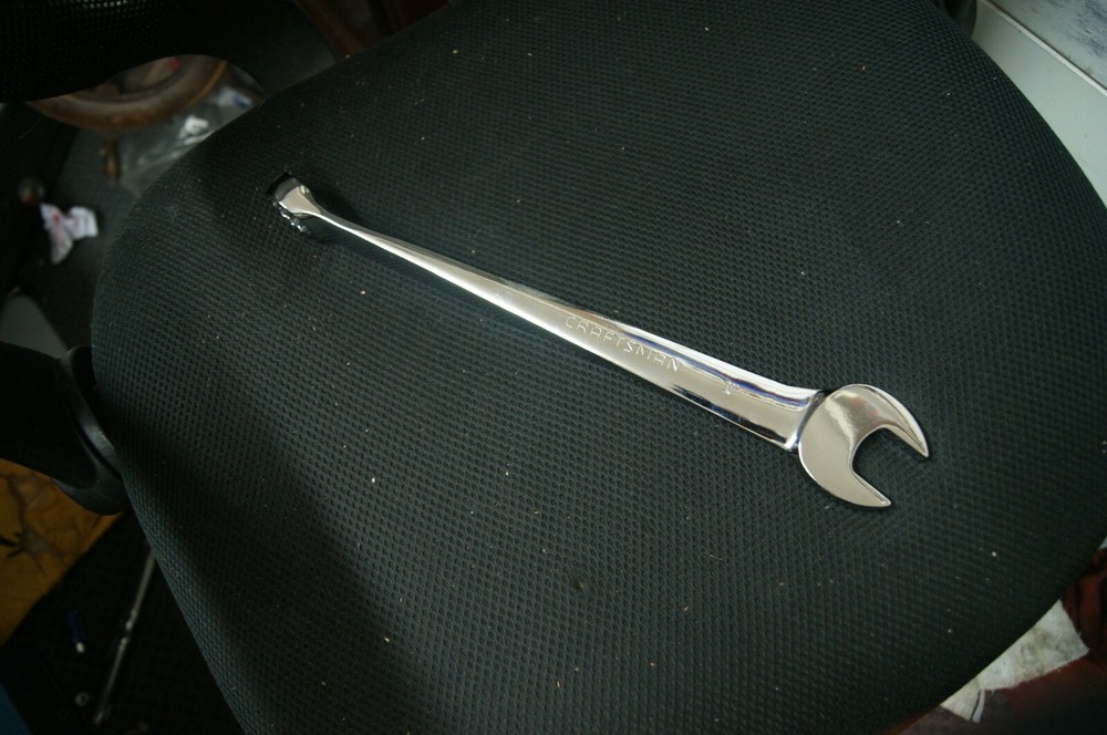 CRAFTSMAN 4668 CHROME 1" OPEN BOX WRENCH UNUSED
