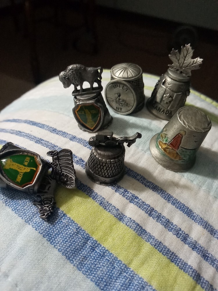 Pewter Thimbles Lot