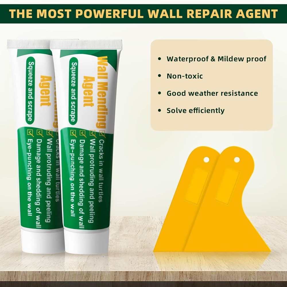 4 Pack Wall Mending Agent Wall Repair With Tool Kit Wall Surface Hole Quick Fill