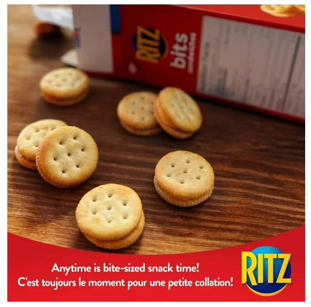 Ritz Bits Cheese Sandwich Crackers, 180g (3 Pack)