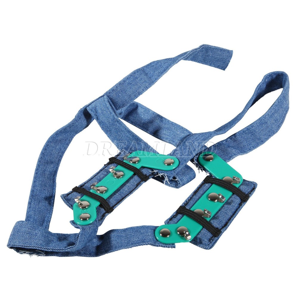 Dental Orthodontic High -Pull Headgear With Rigid Chin Cap High Pull Strap Blue