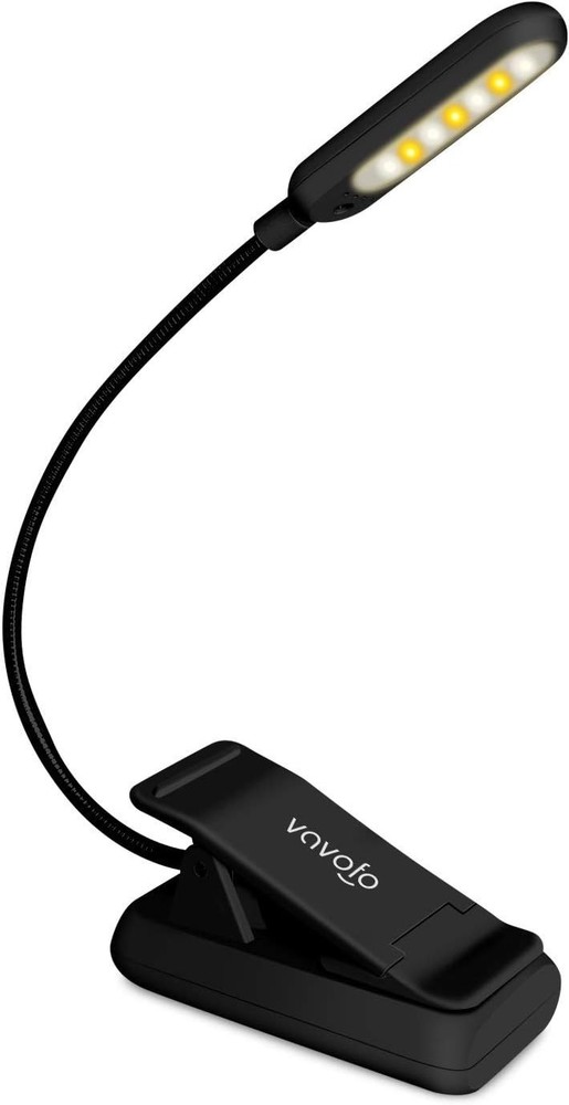 Rechargeable Reading Light, 7 LEDs with 9 Color Temperature 9 Brightness Leve...