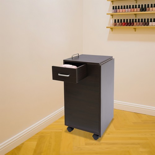 3-Drawers Rectangular Nail Desk Manicure Table Manicure Table Freestand Foldable