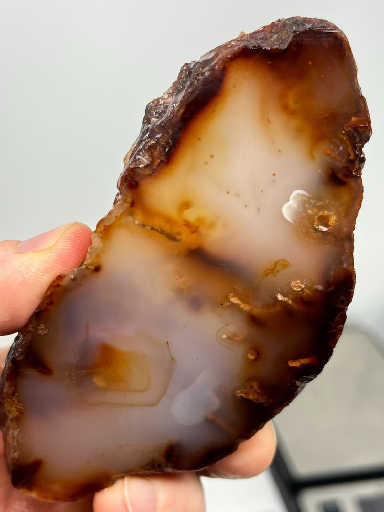 Thick Translucent Carnelian Agate Slab Lapidary Cabbing Combo Ship Avail