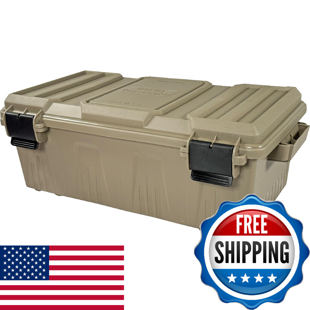 MTM ACDC30, Divided Ammo Crate Utility Box, Water-Resistant, Stackable, Snap Lat