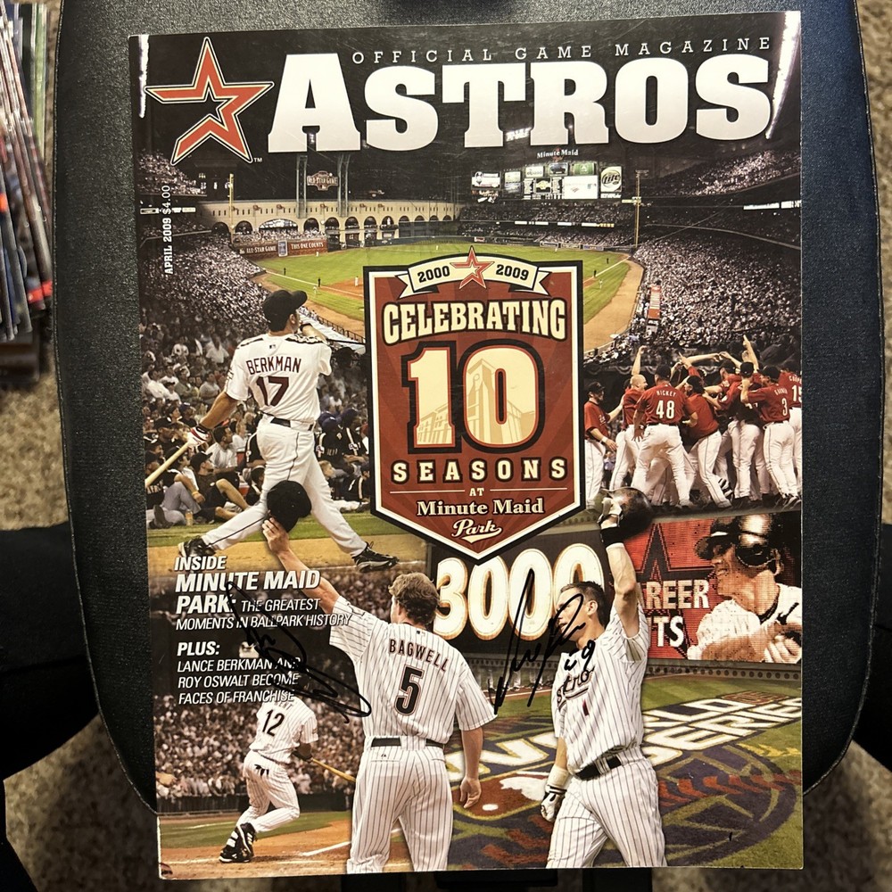 2009 Houston Astros Program with Autographs