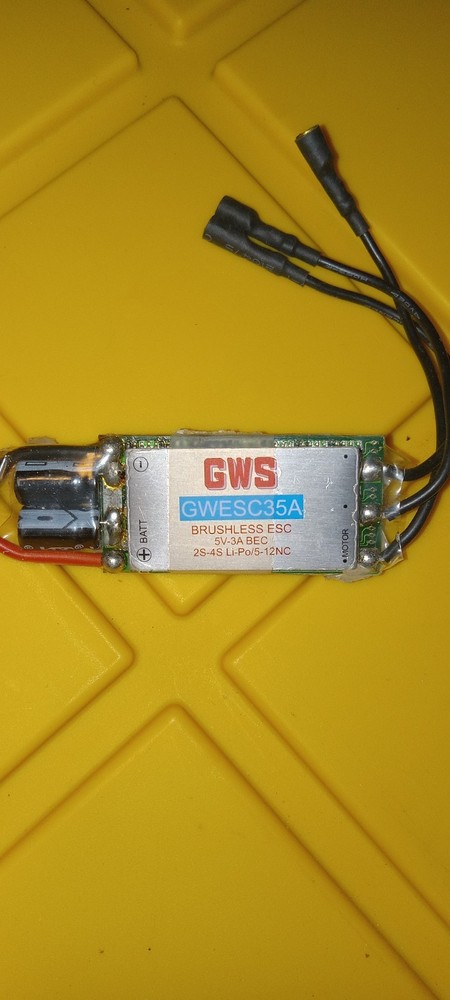 GWS GWESC35A brushless electronic speed controller (ESC).