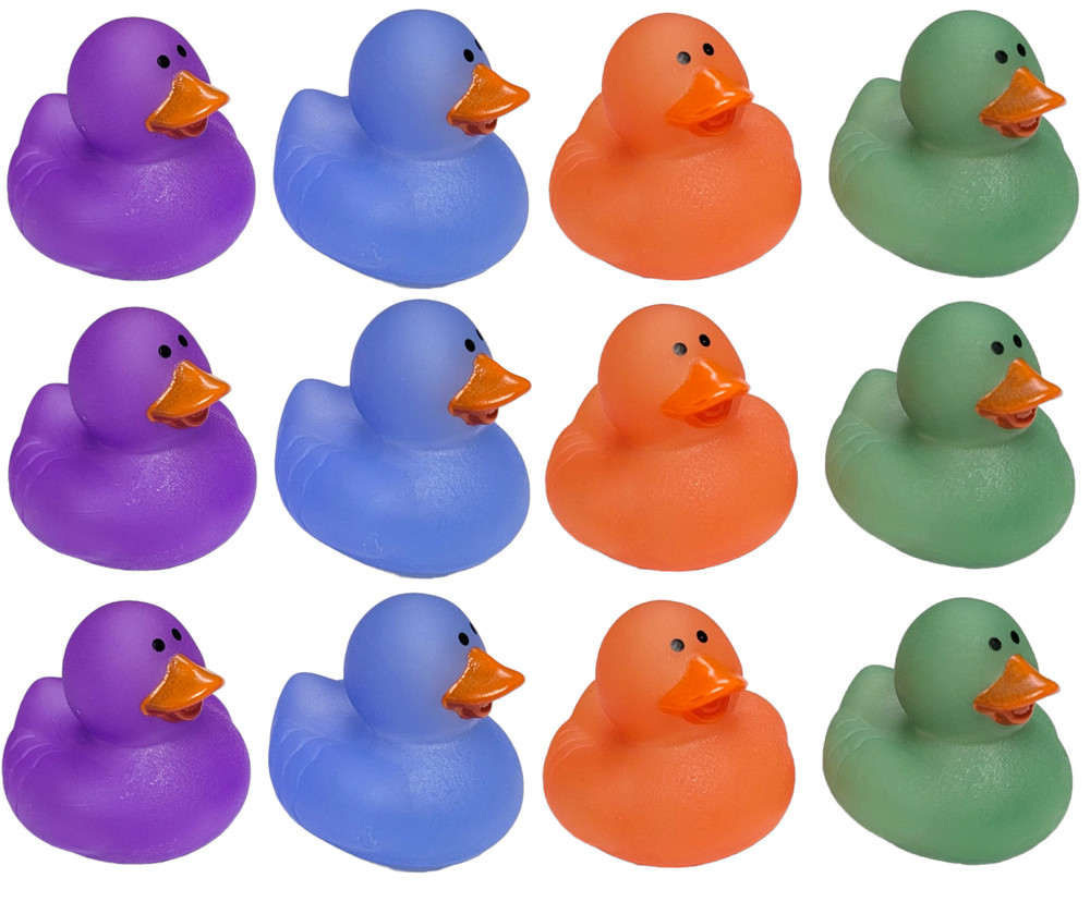 Color Changing Rubber Ducks (12 Pack) 2".