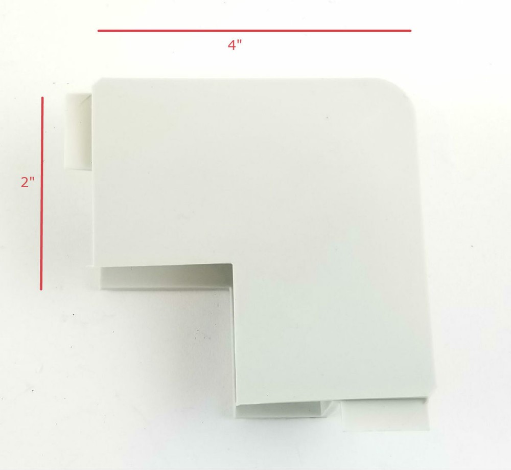 Enclosed Cargo Trailer Door Corners - Gray - 4 Pack