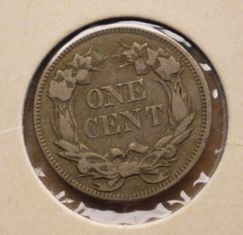 1857 Flying Eagle Cent, From Old Collection.