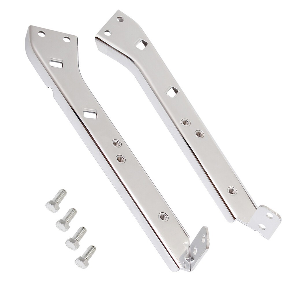 Chrome Saddlebag Rail Support Brackets Fit For Harley Electra Glide 1985-2008
