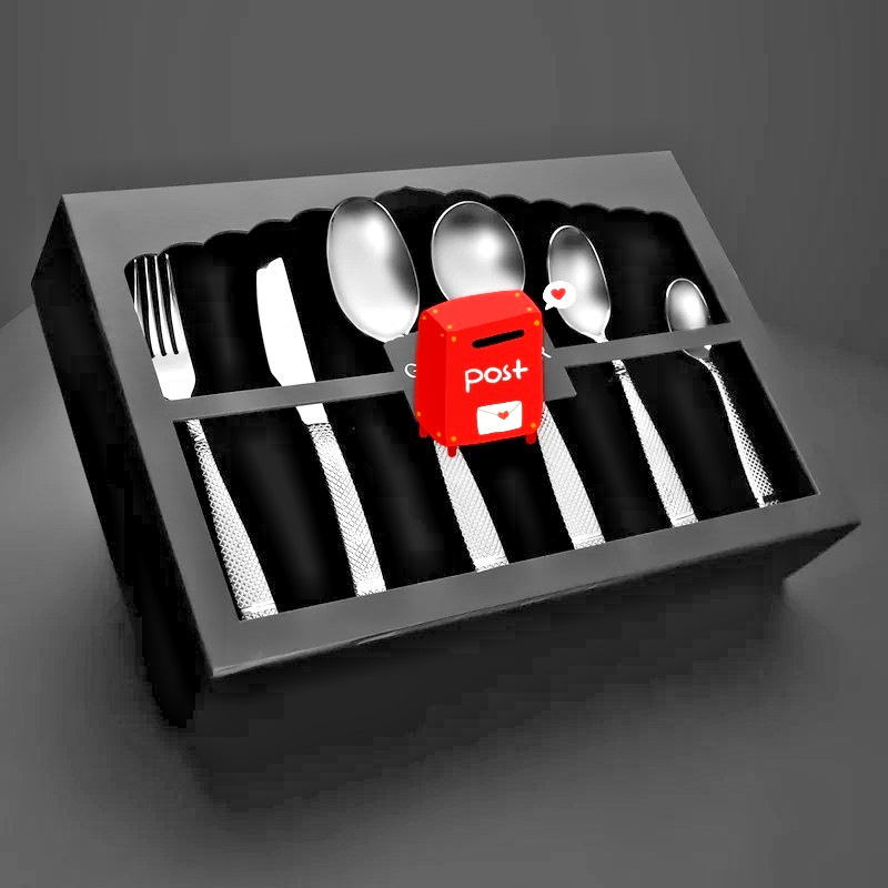 Unique Custom royal Glory 4 Persons Serving chef Set
