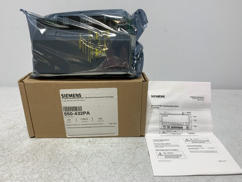 Siemens 550-432PA Terminal Controller BACnet VAV TEC