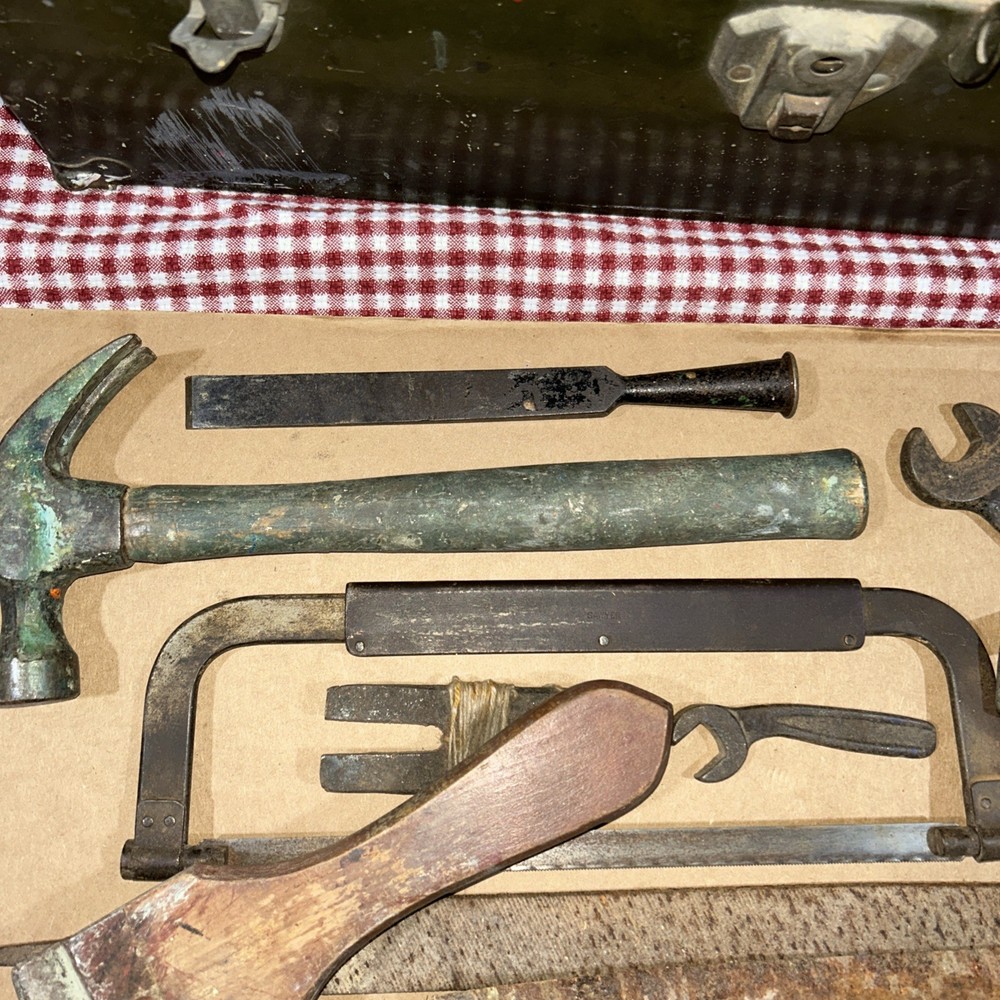 Vintage union tool chest full of tools