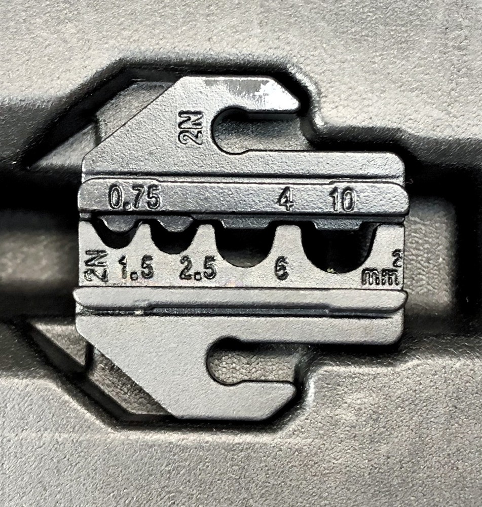 Quick Change Ratchet Crimp Tool Kit Wire Terminals 5 Dies Ring Open Barrel Pin