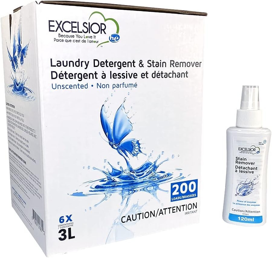 Excelsior - Laundry Detergent with Eco Bottle- Concentrated Liquid - Unscent