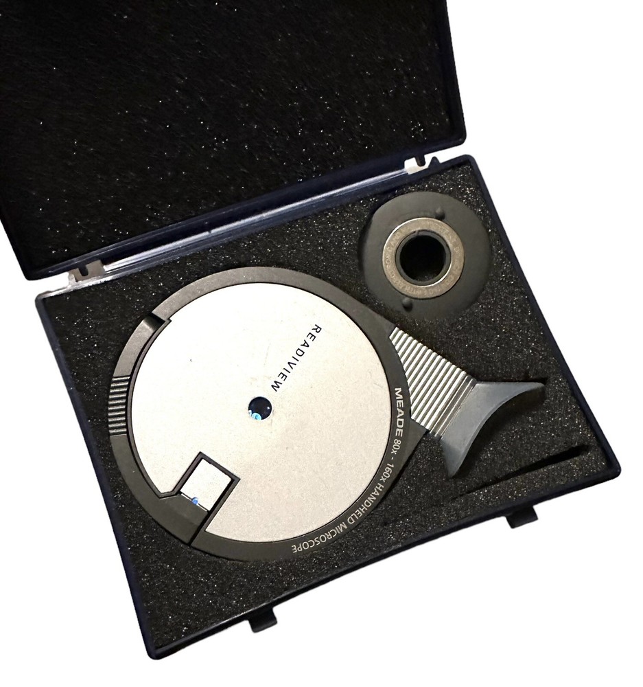 Super Rare PORTABLE COMPOUND MICROSCOPE- MEADE READIVIEW Working