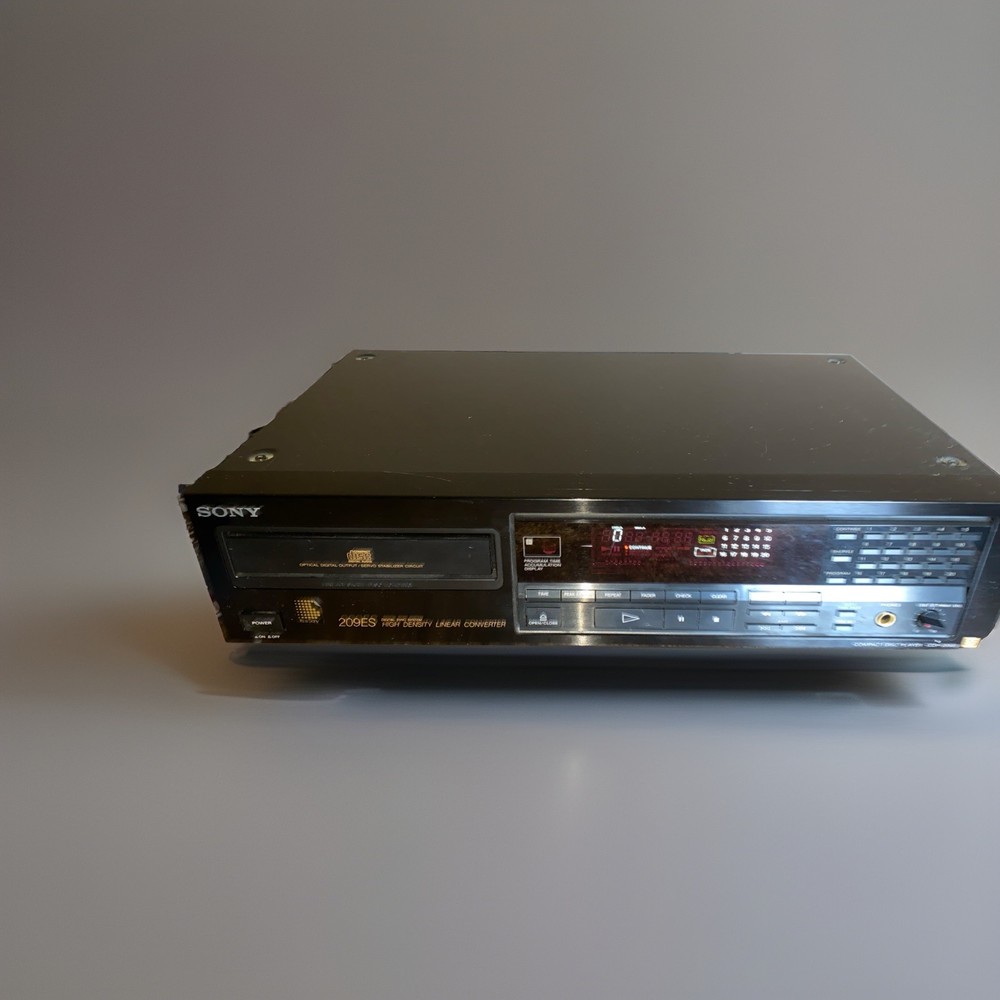 SONY CDP-209ES Compact Disc CD Player High Density Linear Converter f(s) = +🤓