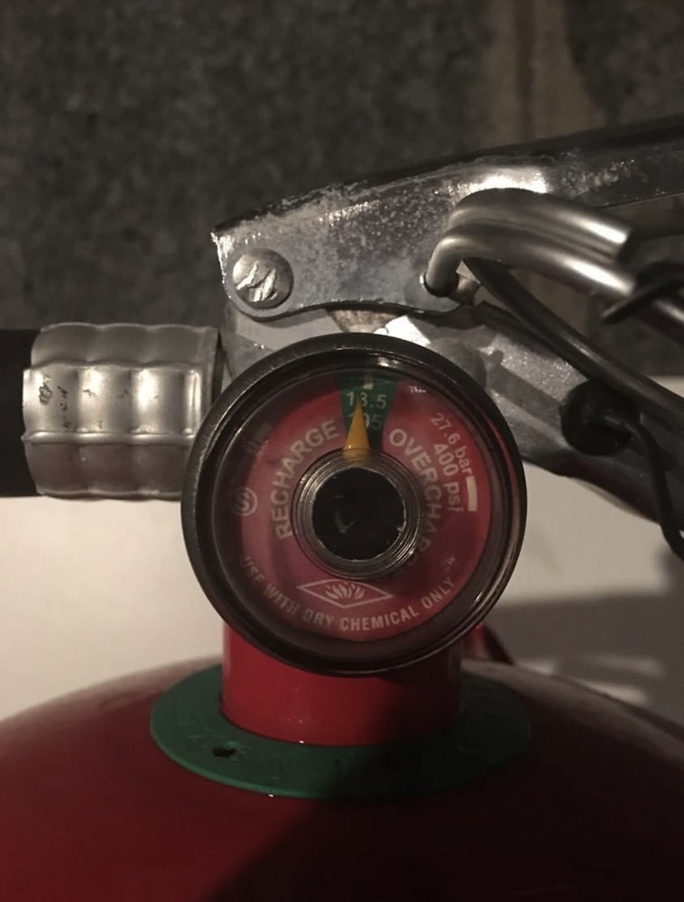 20lb purple k fire extingusher Last Inspected 2008 Amerex