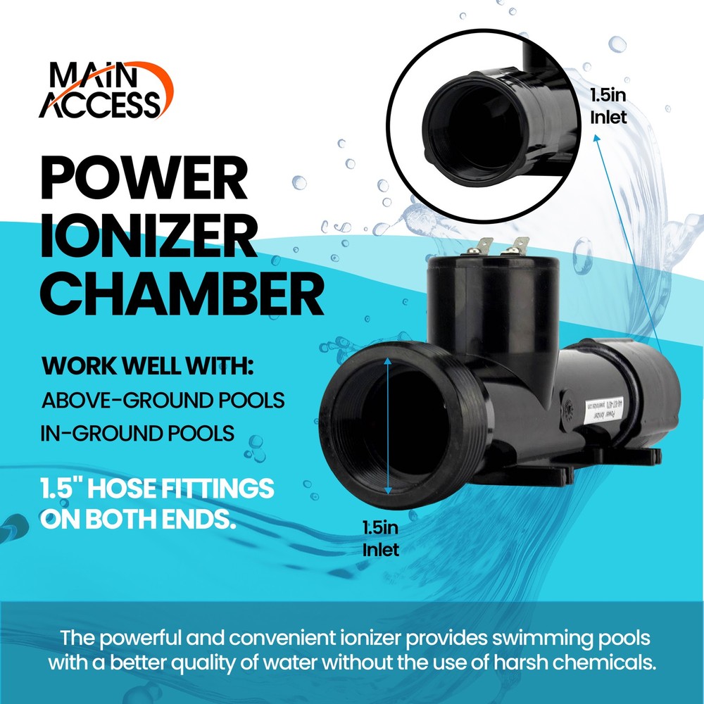 Main Access Power Ionizer Replacement Chamber for Pool Treatment System (Used)
