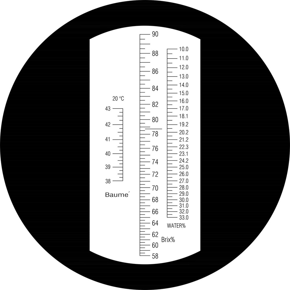 Honey Maple Syrup Brix Refractometer/ 58-90 Brix 10-33 Moisture Meter/Homebre