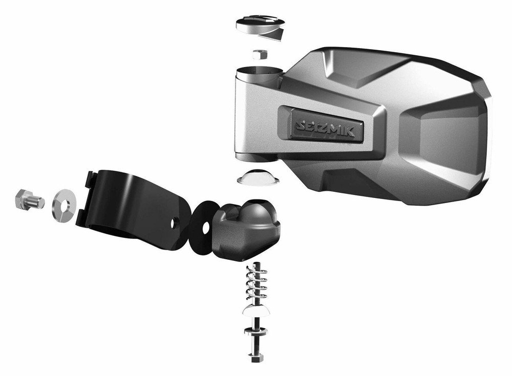 Can-Am Commander 1000 2021+ Side View Mirrors Folding Seizmik Strike