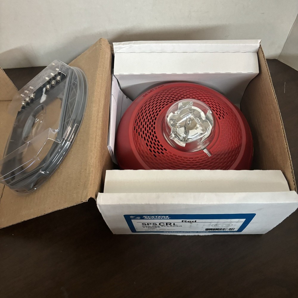 NEW System Sensor SPS CRL Ceiling Speaker Strobe Indoor Red