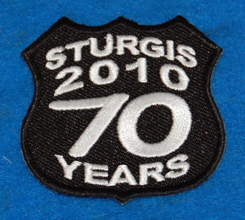 Sturgis 2010 70 Years Embroidered Patch, New