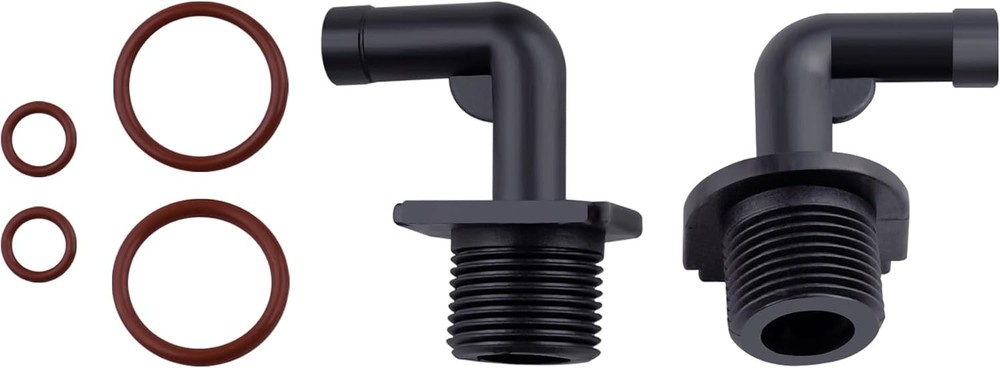 2Pcs Replacement Hose Fitting w/ Rubber Gasket Fits Switch Tank Backpack Sprayer