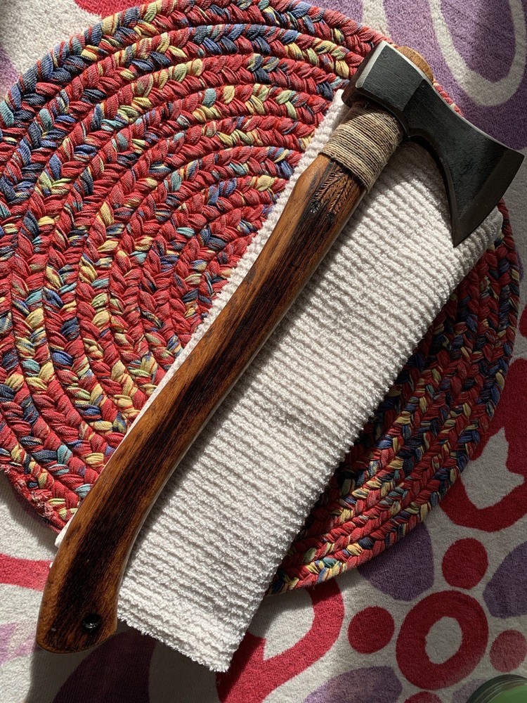 Handmade Acacia Wood Tomahawk