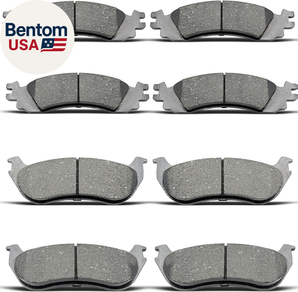 Front Rear Ceramic Brakes Pads Set Compatible with 2006-2010 Ford Explorer,2007-