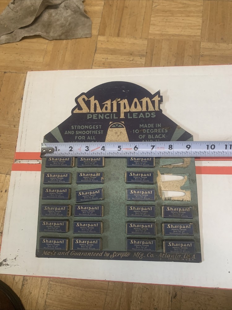 Vintage Scripto Sharpont Pencil Leads - With advertisement RARE FIND