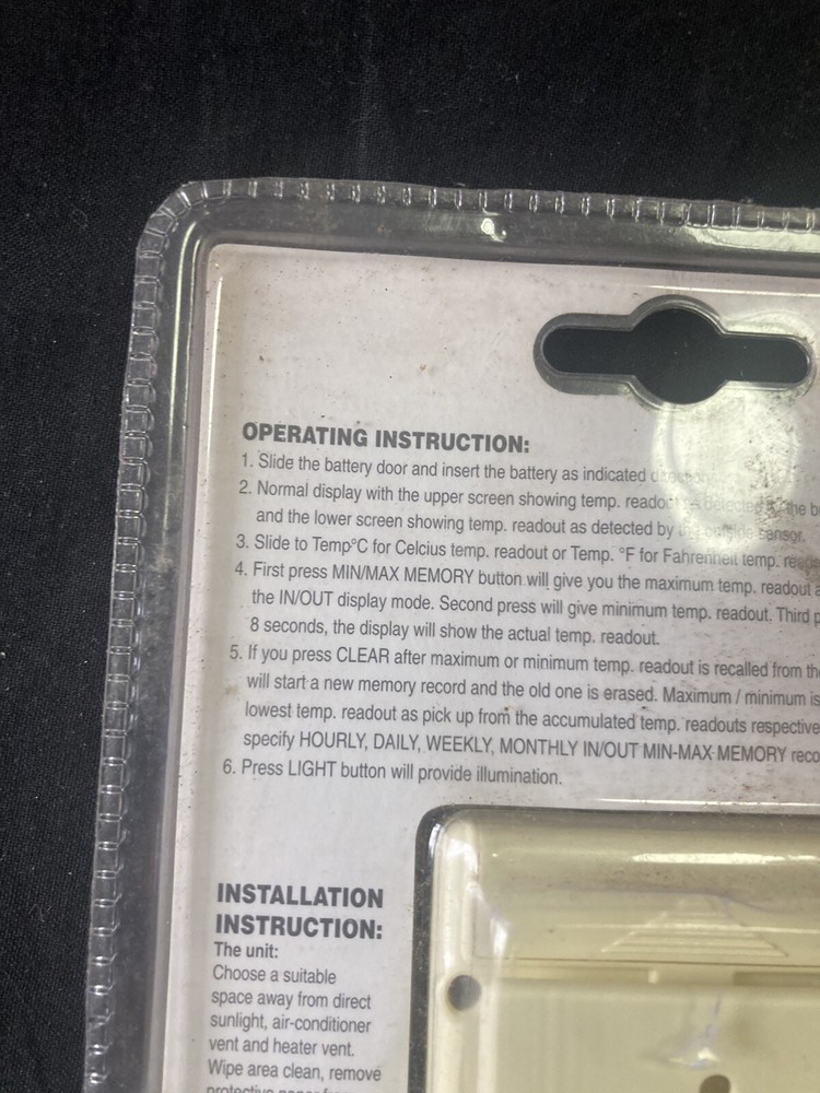 Min Max Dual Thermostat 35593 See Notes