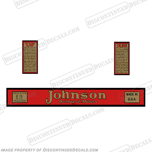 Fits Johnson 1928 2.5hp A-35 Decals