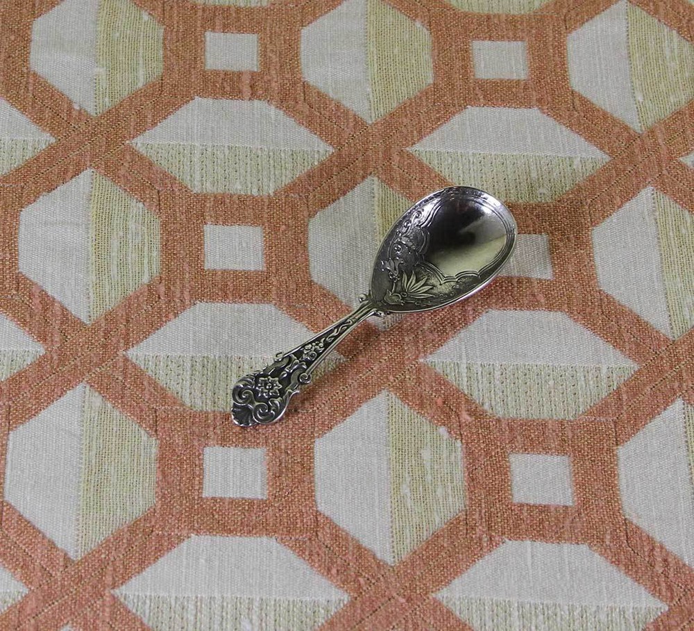 Sterling Silver Baby Spoon, Chased