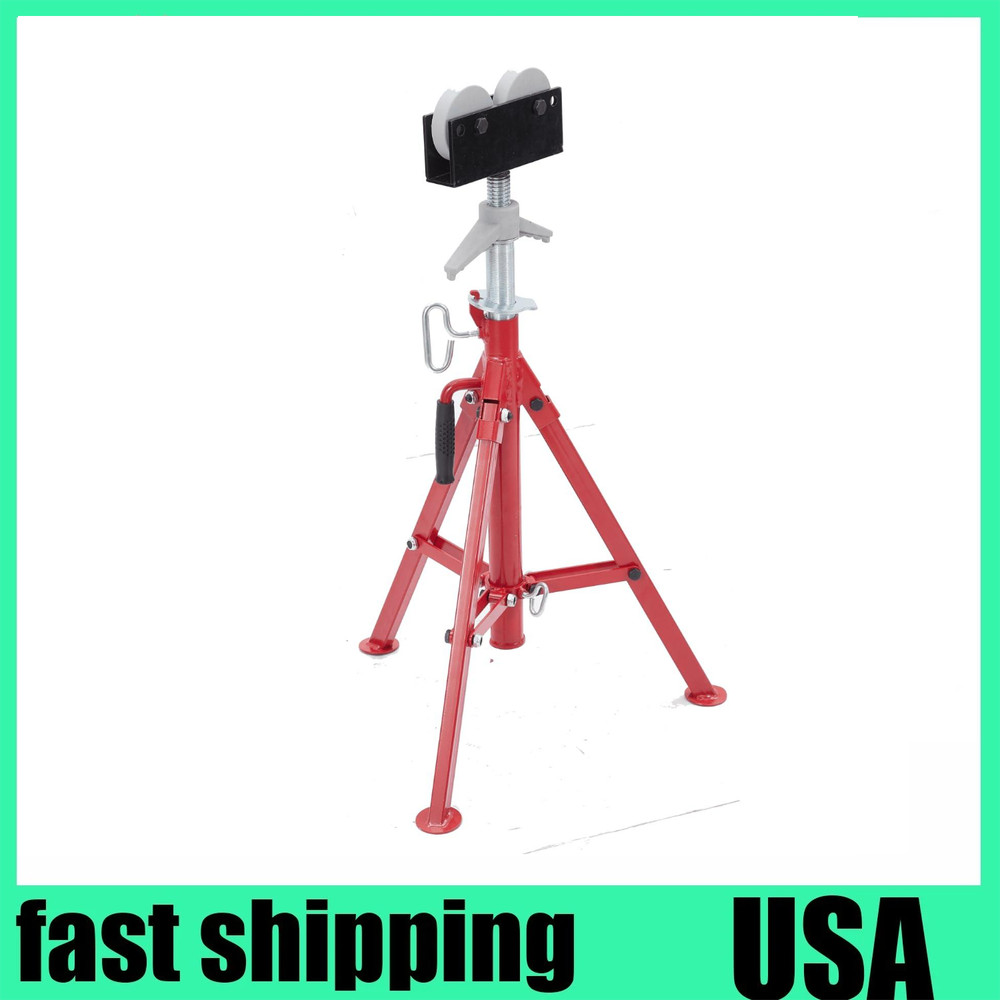 ✨Portable Folding Pipe Jack Stand with Roller 28–52" Adjustable Height 2500 lbs