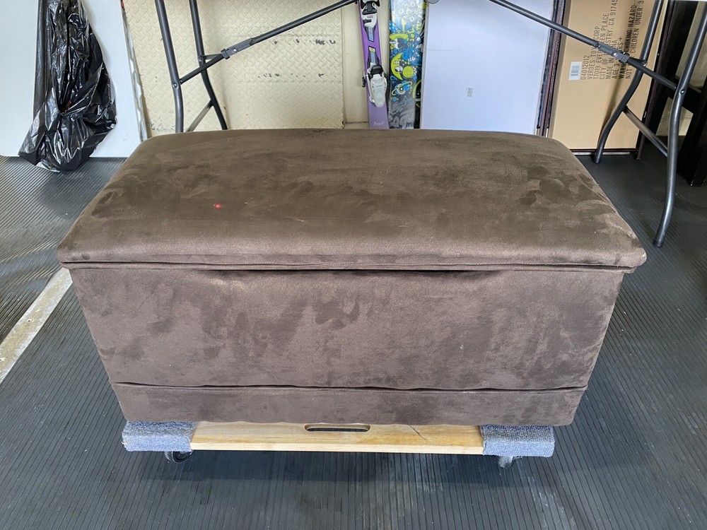 brown microsuede chest