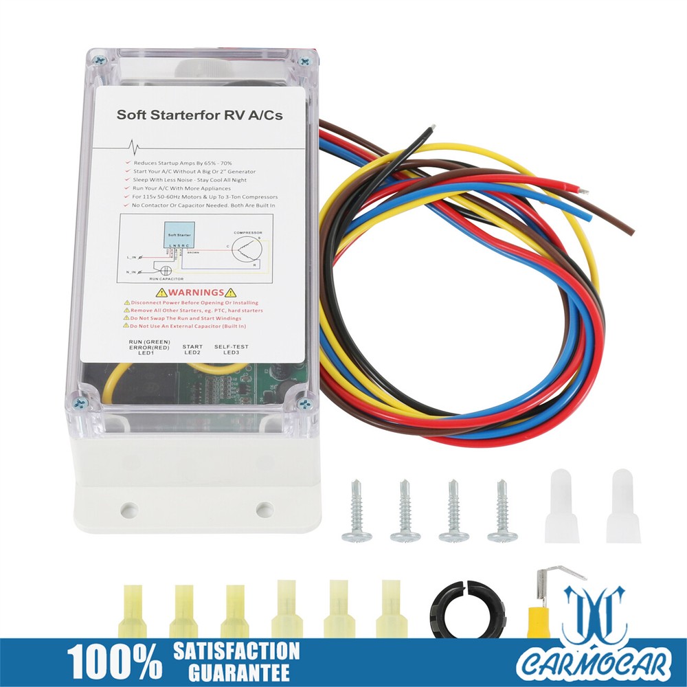 A/C Soft Starter Smart Control Kit Enables Easy Start an A/C For RV