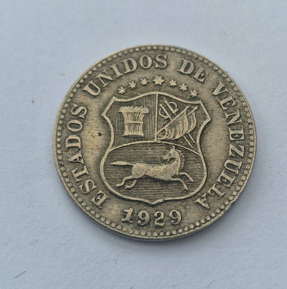 1929 Venezuela 5 Centimos Rare