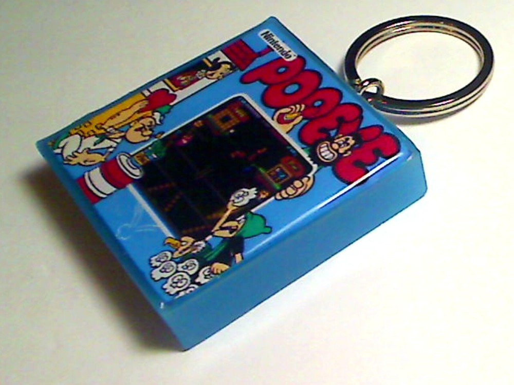 Popeye Arcade Coin Door accessory Keychain
