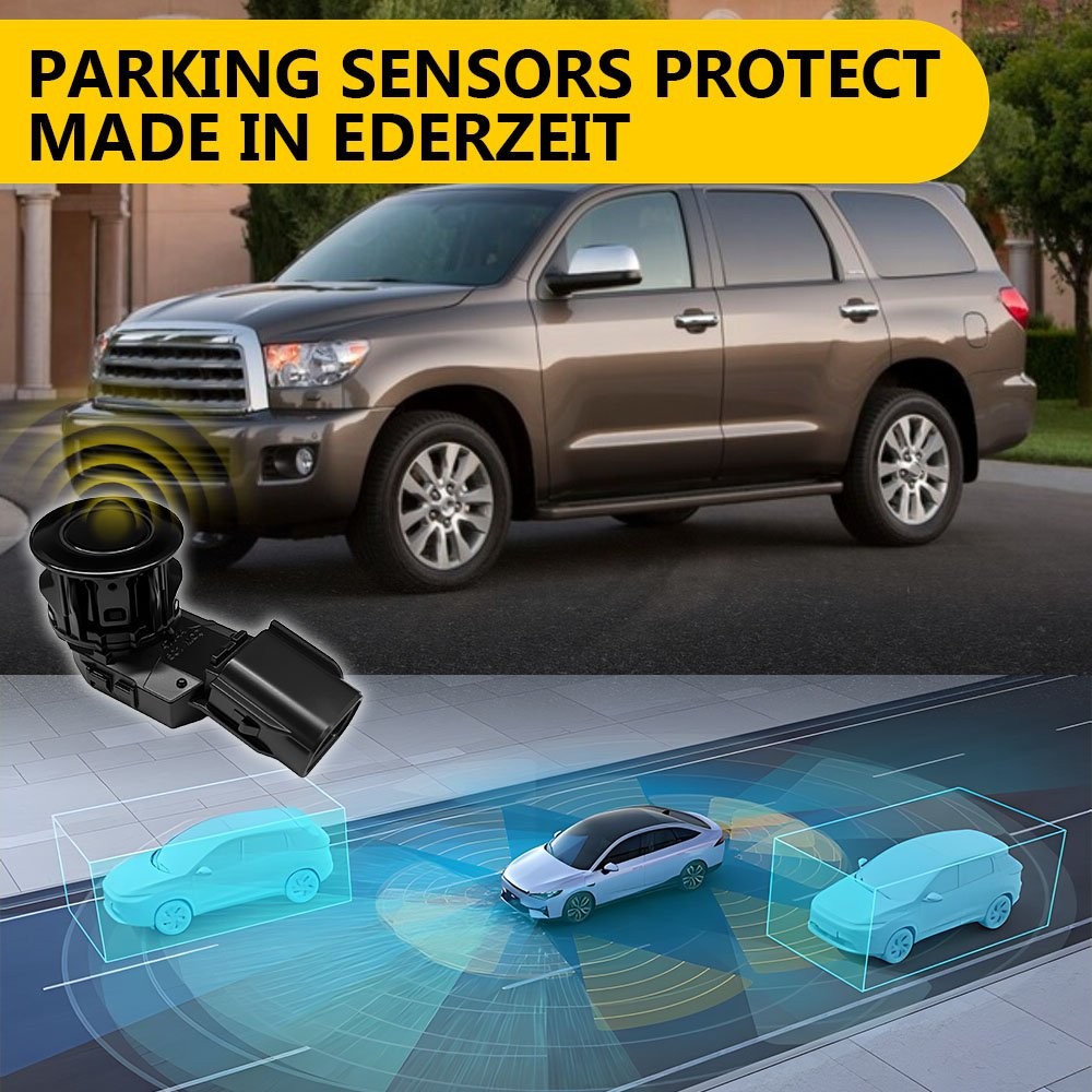 4PCS For 2016-2018 Toyota Land Cruiser PARKING SENSOR Replace 6Pin Front Rear