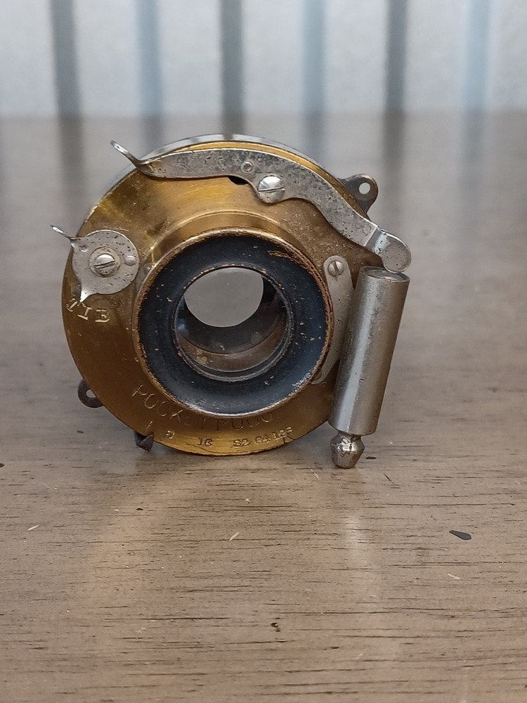 Antique Pocket Poco Camera Shutter With Lens