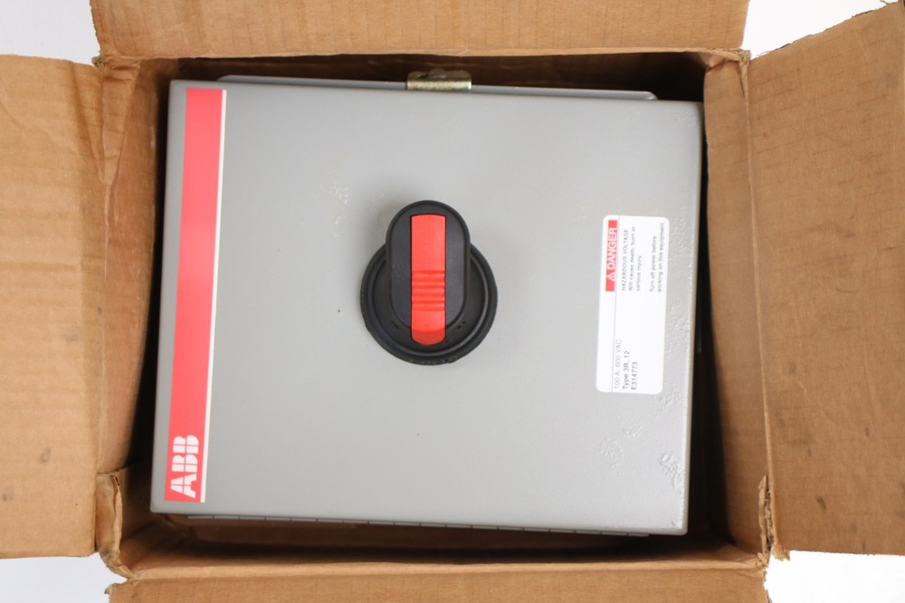 ABB Enclosed Disconnect Switch model EOT100U3M3-P