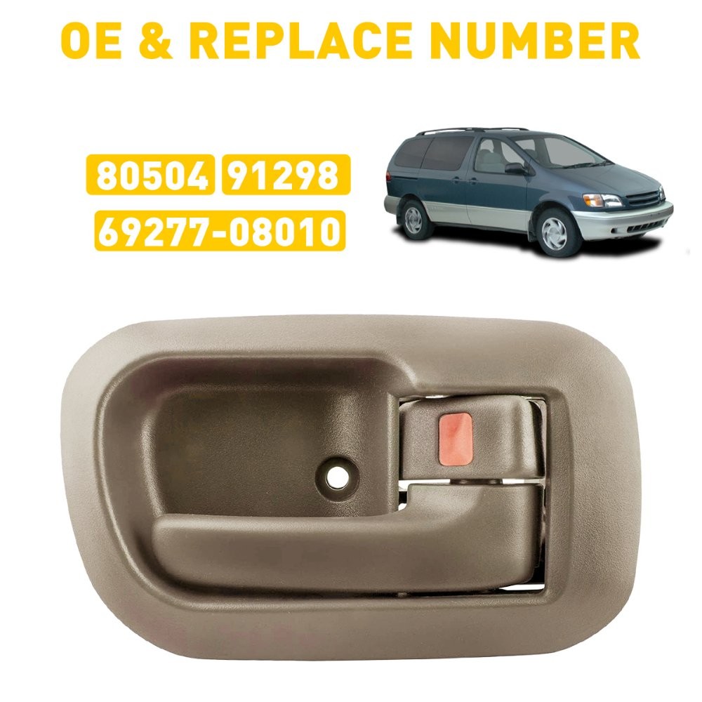 Front Right Side Inside RH For 98-03 Sienna Beige Interior Inner Door Handle EAH