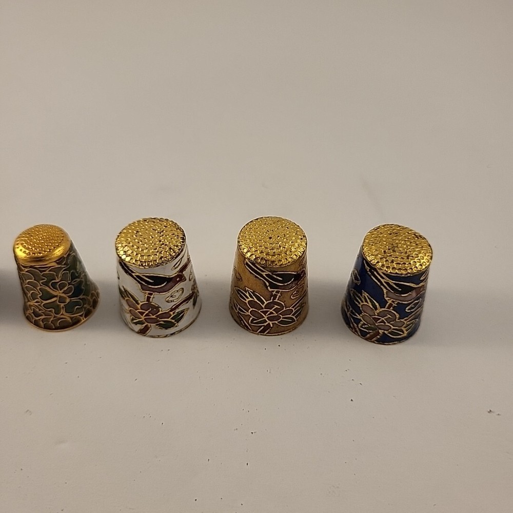 7 Vintage Decorative Thimbles