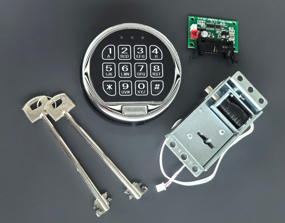 Gun Safe Lock Replacement Electronic Safe Lock with Solenoid Lock & 2 Master Key